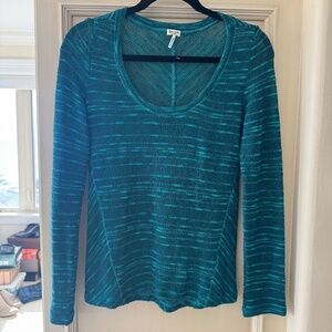 Splendid Woman's Top Emerald Green Knit SZ X-S